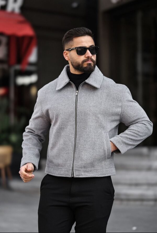 Xhaketë Gri me Zinxhir