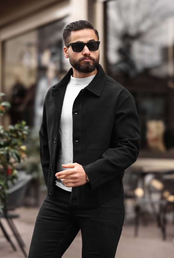 Classic Black button-up jacket