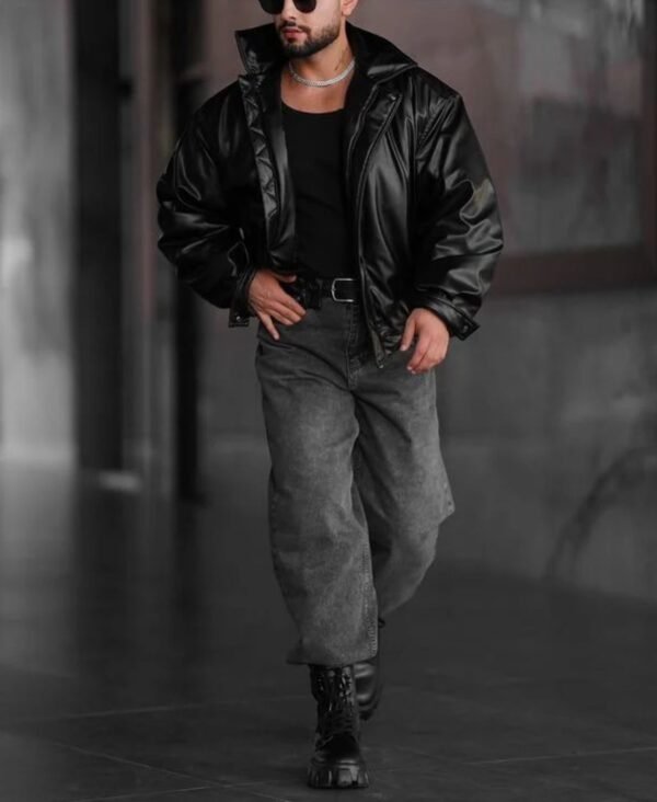 Xhaketë Lëkure Elegante për Motorçiklist