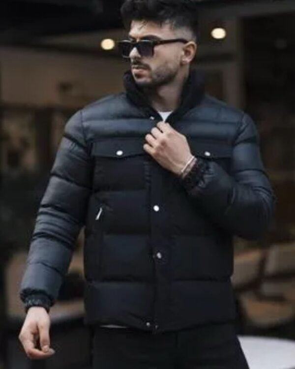 Jakne Klasike e Zezë me Sfungjer