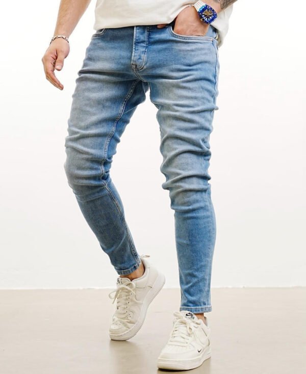 Men’s Light Blue Skinny Fit Jeans – Everyday Essential