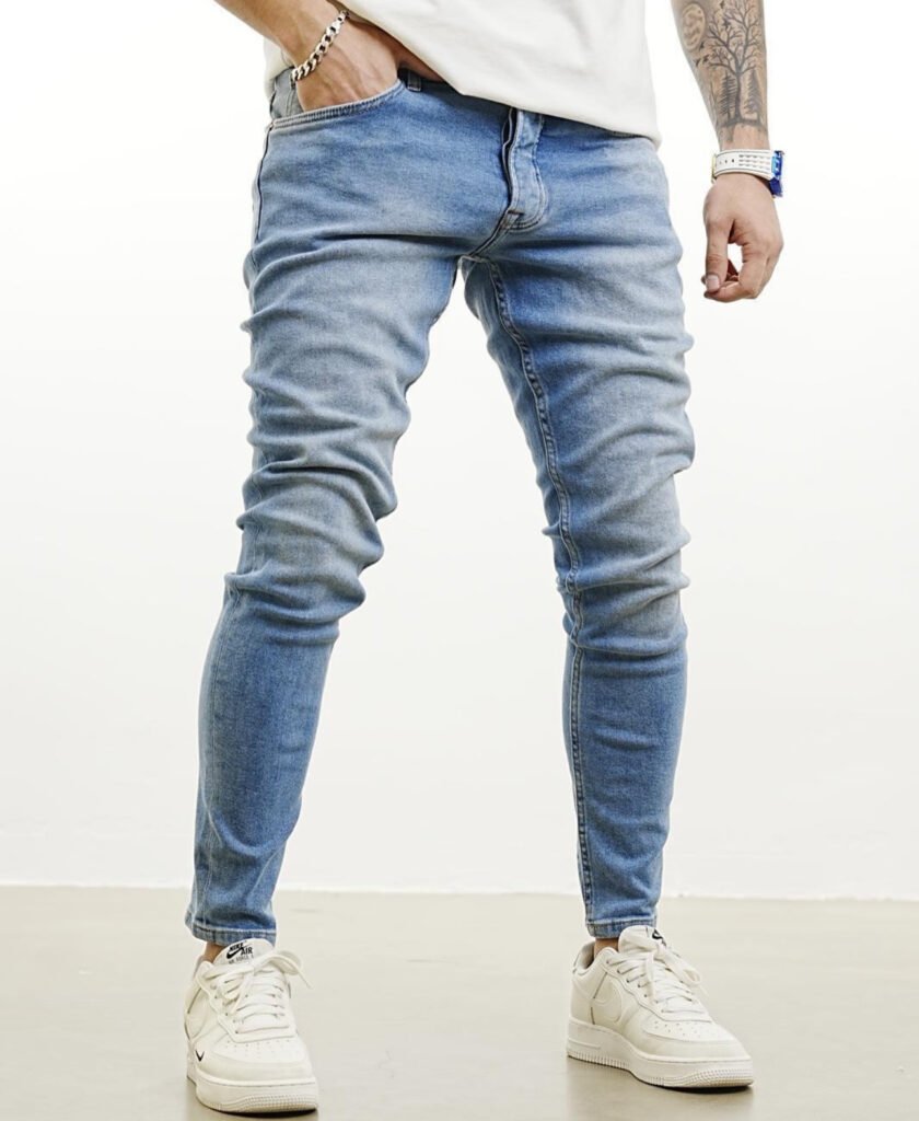 Men’s Light Blue Skinny Fit Jeans – Everyday Essential