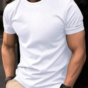 Men's Classic White T-Shirt – Premium Fit & Comfort
