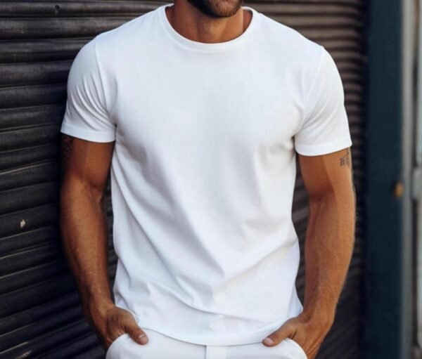 Men’s Classic White T-Shirt – Premium Fit & Comfort