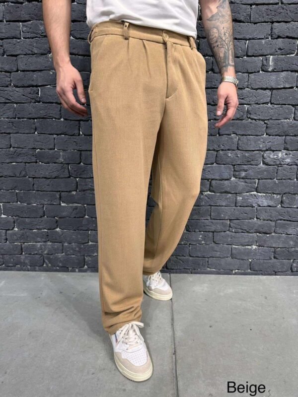 Men’s Relaxed Fit Ribbed Trousers