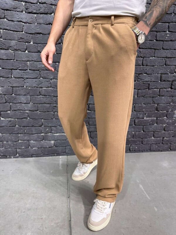 Men’s Relaxed Fit Ribbed Trousers