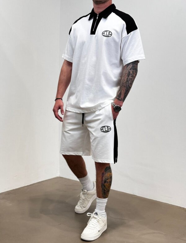 Set Polo dhe Pantallona të Shkurtra me Kontrast – Edicioni Street Sport