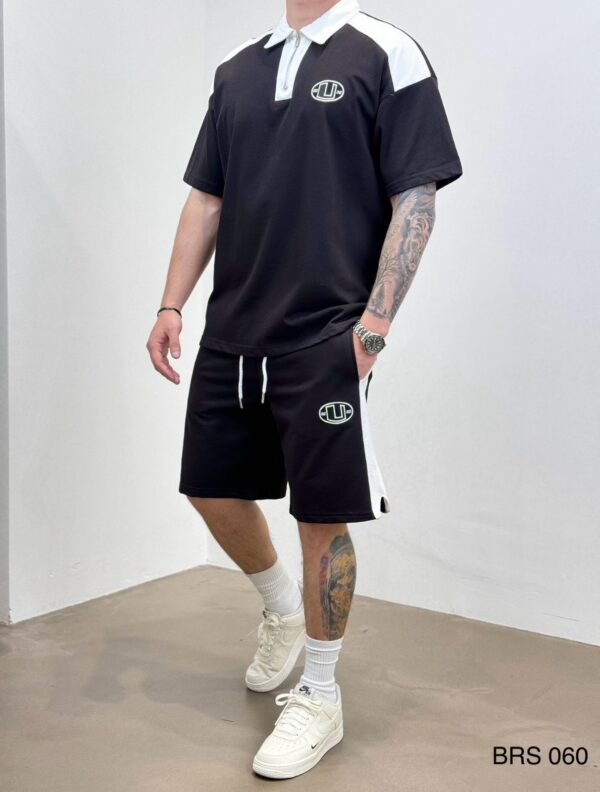 Set Polo dhe Pantallona të Shkurtra me Kontrast – Edicioni Street Sport