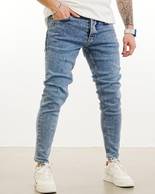 Men’s Light Wash Skinny Fit Jeans – Everyday Essential Denim