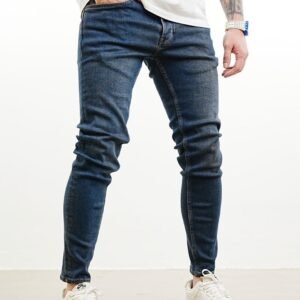 Men’s Dark Blue Skinny Jeans – Everyday Essential Fit