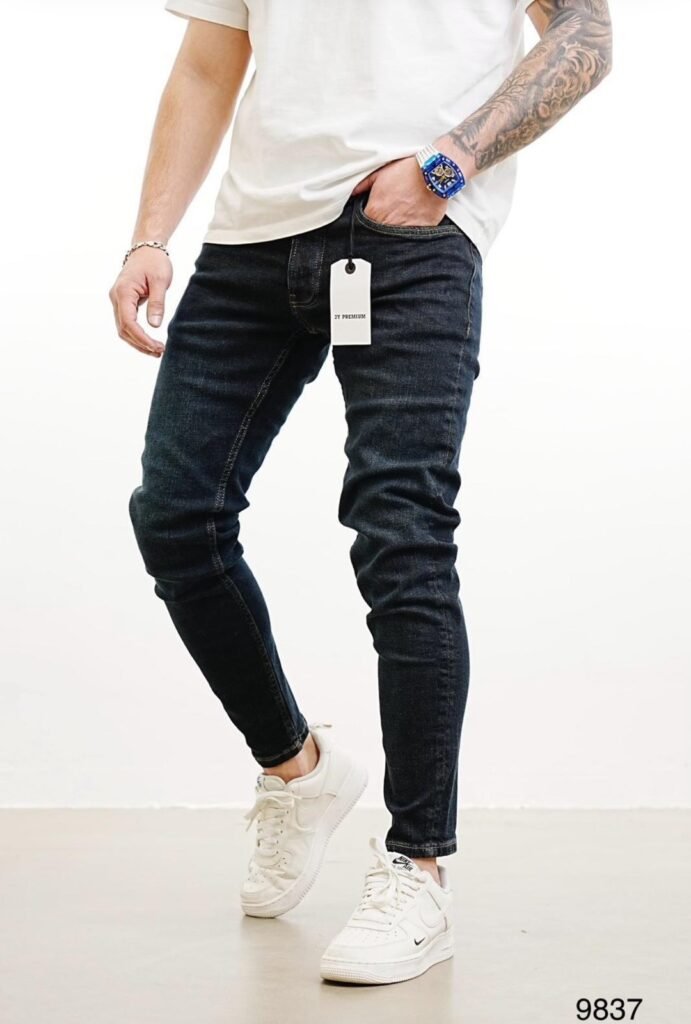 Men’s Deep Indigo Skinny Jeans – Premium Everyday Fit