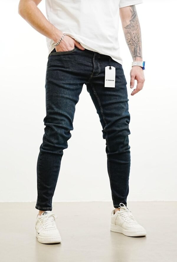 Men’s Deep Indigo Skinny Jeans – Premium Everyday Fit