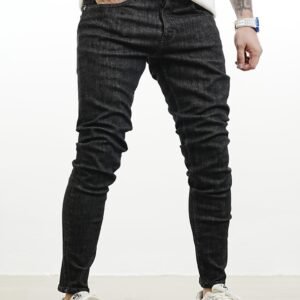 Men’s Charcoal Washed Slim Fit Jeans