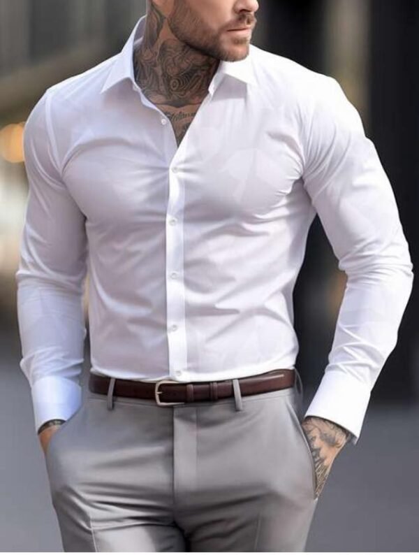 Këmishë Slim-fit e Zezë për Meshkuj