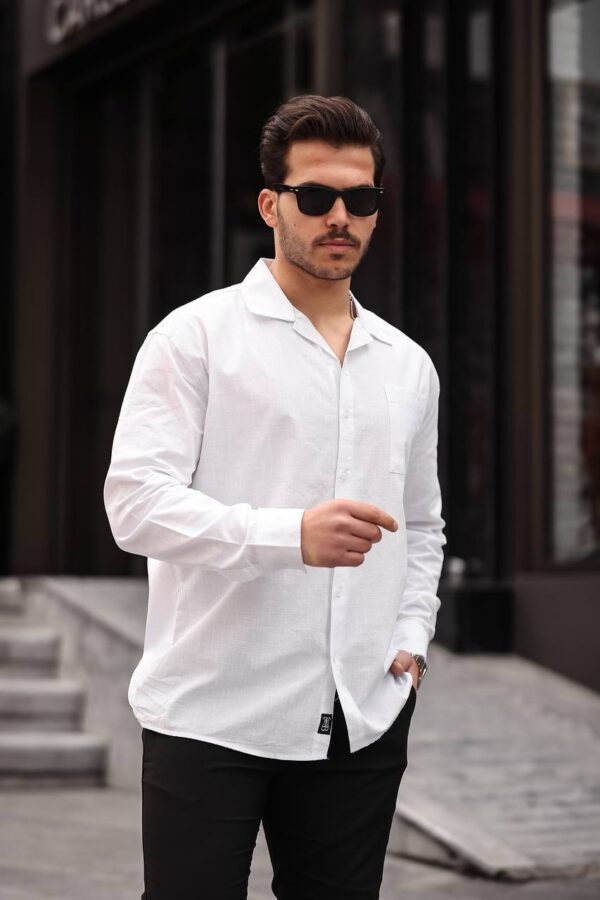 Men’s Classic Long-Sleeve Casual Shirt