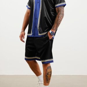 Men’s “Surf Break” Matching Set – Retro Athletic Shirt & Shorts