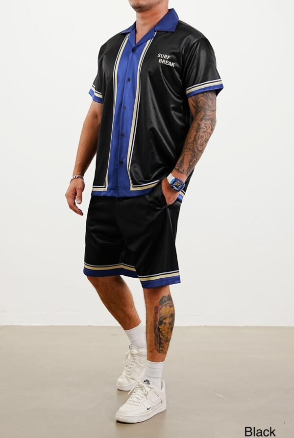 Men’s “Surf Break” Matching Set – Retro Athletic Shirt & Shorts