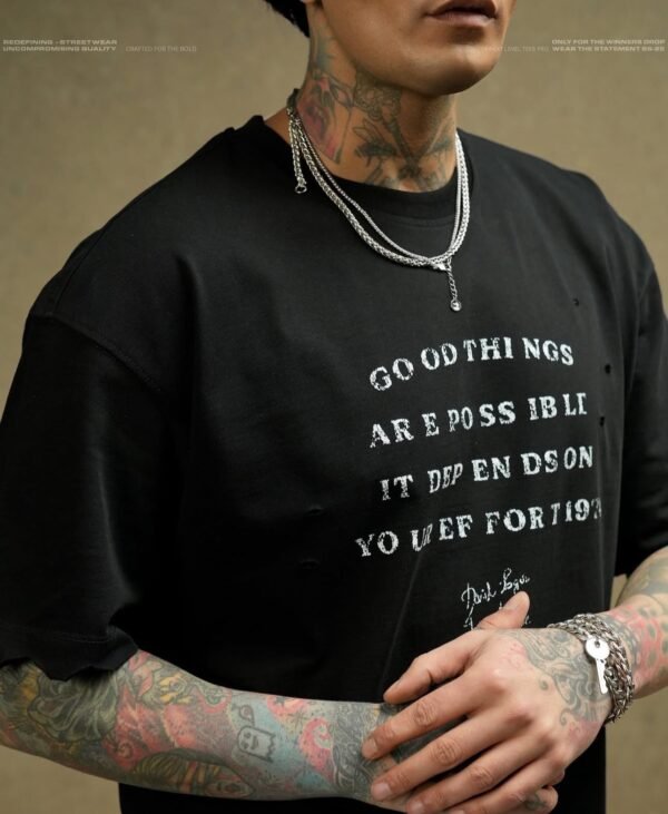 Maicë e zezë e madhe "Strange Hidden Spirits" - Edicioni Urban Streetwear