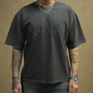 Washed "UNA" Heavyweight Tee – Raw Stitch Edition