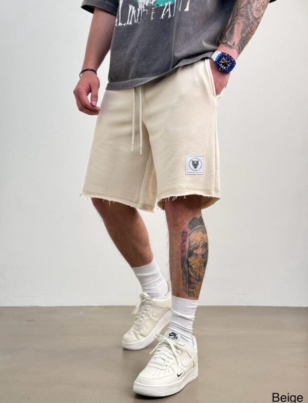 Maicë Urbane Grafike me Pantallona të Shkurtra të Gjera