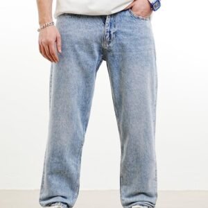 Loose Fit Vintage Wash Jeans