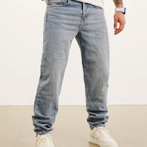 Relaxed Fit Vintage Wash Jeans