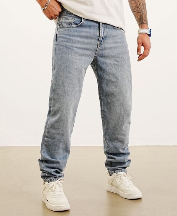 Relaxed Fit Vintage Wash Jeans