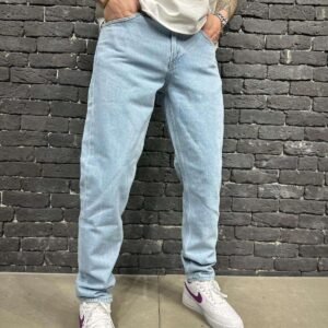 Men's Classic Light Blue Straight Fit Jeans –