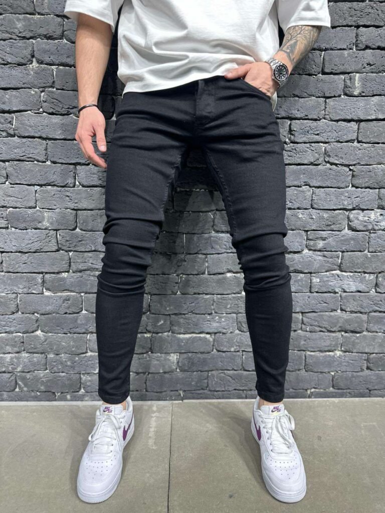 Men’s Super Skinny Fit Jeans – Jet Black