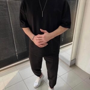 Men’s Casual Set with Oversized Tee and Joggers