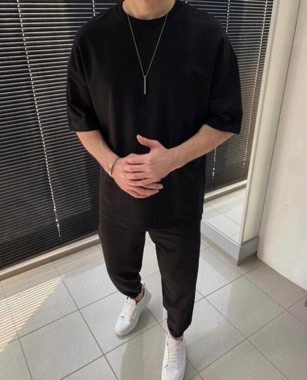 Men’s Casual Set with Oversized Tee and Joggers