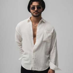 Men’s Lightweight Linen Shirt – Off-White