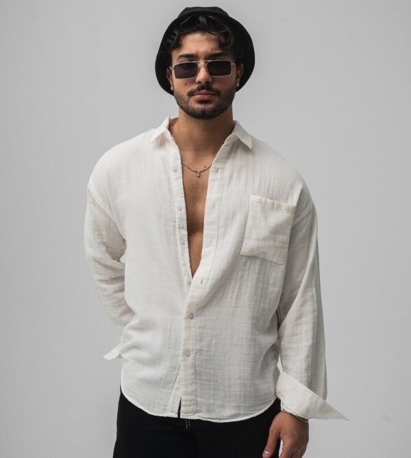 Men’s Lightweight Linen Shirt – Off-White