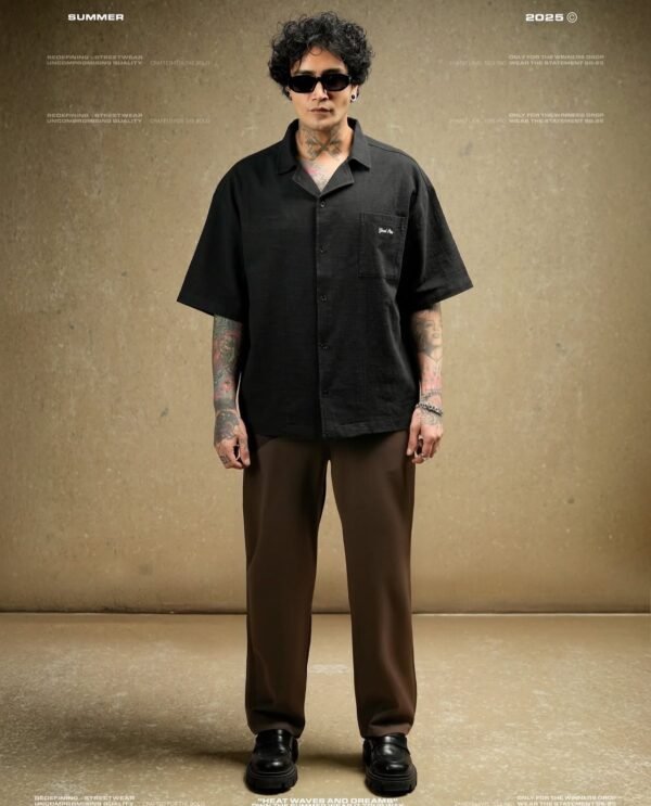 Men Cuban Collar Shirt – Street Luxe Edition