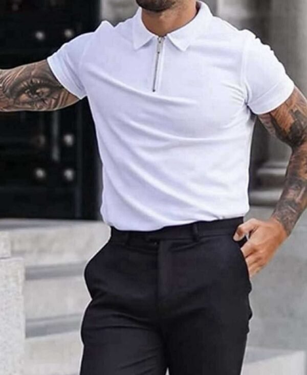 Maicë e Bardhë Polo me Zinxhir