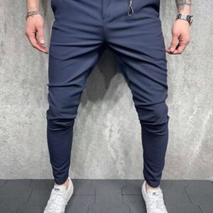 Slim Fit Tapered Trousers for Men