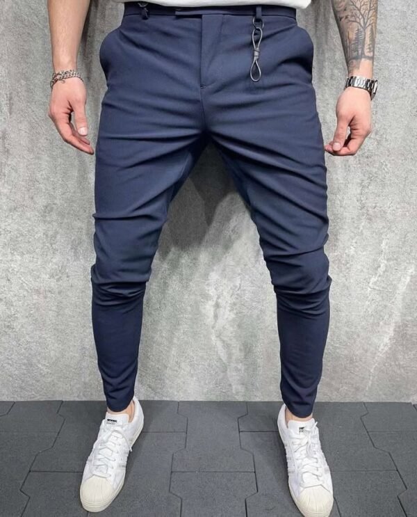 Slim Fit Tapered Trousers for Men