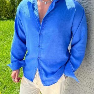 Men's Blue Casual Shirt