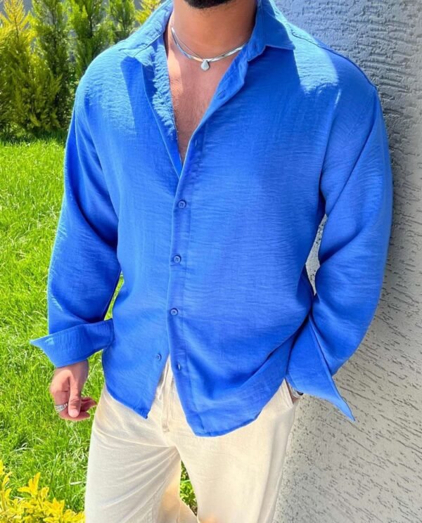 Men's Blue Casual Shirt