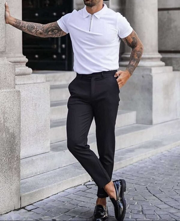 Maicë e Bardhë Polo me Zinxhir