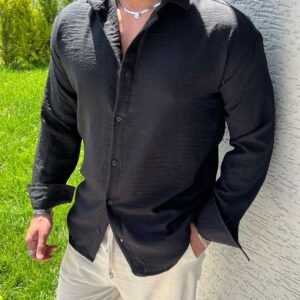 Men's Black Casual Shirt
