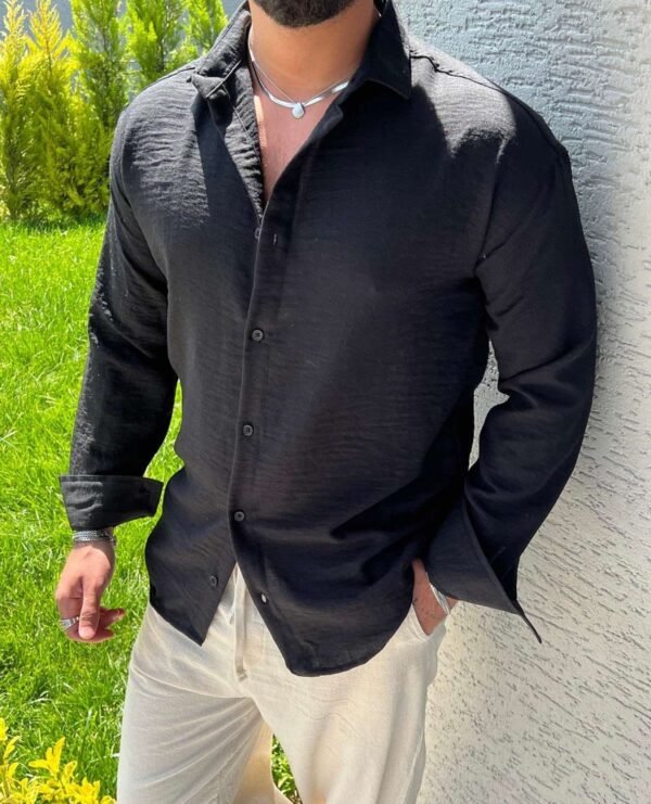Men's Black Casual Shirt