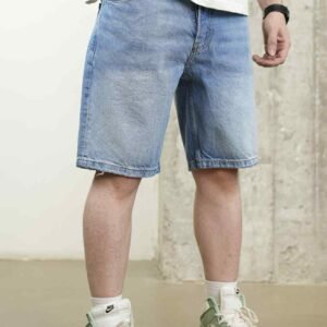 Men's Light Blue Denim Shorts