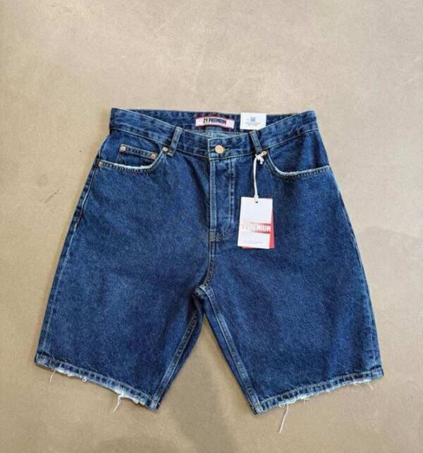 Xhinse Denim Blu të Shkurtra Klasike – 2V Premium