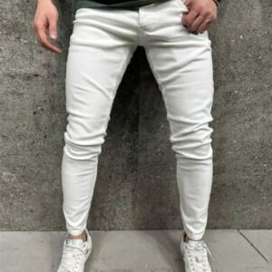 Men's Slim Fit White Jeans