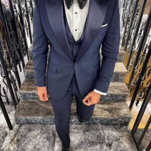 Luxe Navy Tuxedo with Three-Piece Set