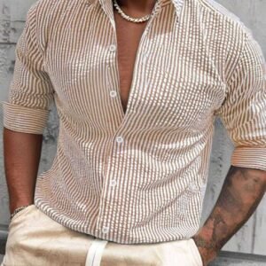 Men's Striped Casual Shirt