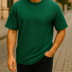 Maicë Jeshile Oversize Me Dizajn Minimalist