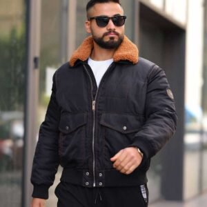 Xhaketë Aviator me Jakë Sherpa për Meshkuj