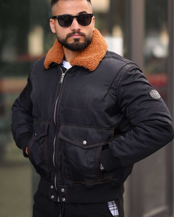 Xhaketë Aviator me Jakë Sherpa për Meshkuj